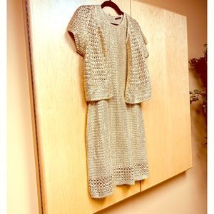 Elie Tahari 2-pc dress and cardi set.